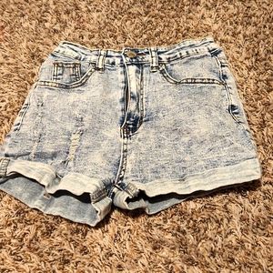 Denim shorts